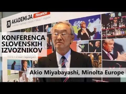 3. konferenca slovenskih izvoznikov – Akio Miyabayashi, Minolta Europe (Finance.si)
