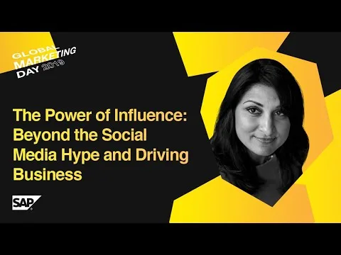 The Power of Influence Beyond the Social Media Hype and Driving Business | Amisha Gandhi, SAP