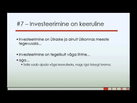 Investeerimine on keeruline