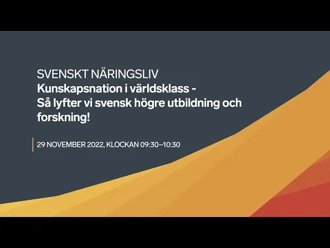 Kunskapsnation i världsklass – så lyfter vi svensk högre utbildning och forskning