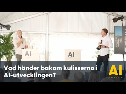 Vad händer bakom kulisserna i AI utvecklingen? Almedalen 25 juni 2024