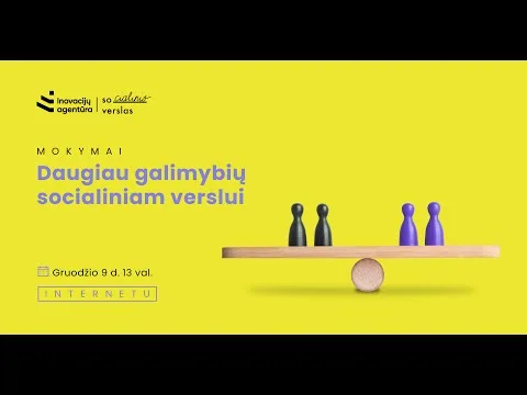Mokymai „Daugiau galimybių socialiniam verslui“