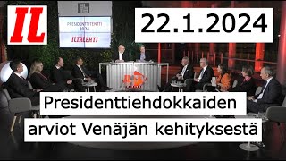 Presidenttiehdokkaiden arviot Venäjän kehityksestä | Iltalehti 22.1.2024