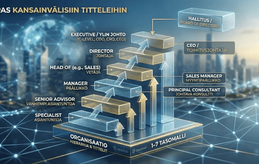Opas kansainvälisiin titteleihin: Mitä Sales Executive tai Head of todella tarkoittaa suomalaisessa organisaatiossa?