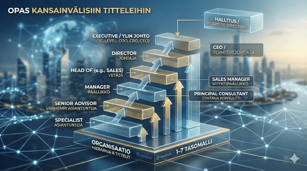 Opas kansainvälisiin titteleihin: Mitä Sales Executive tai Head of todella tarkoittaa suomalaisessa organisaatiossa?