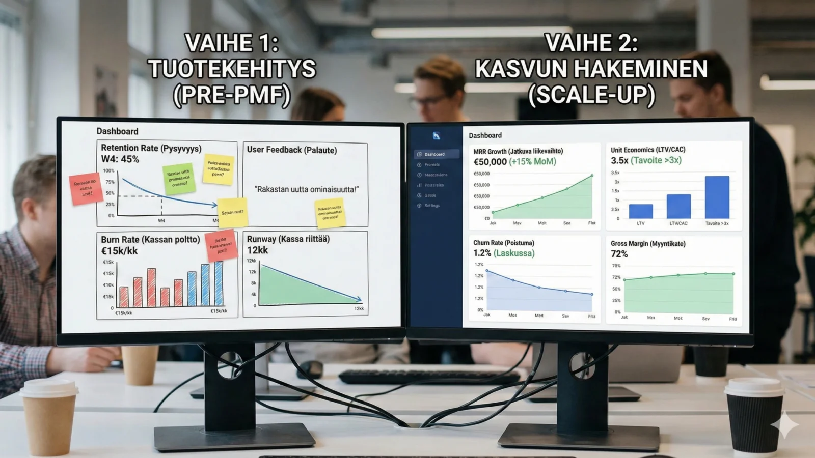 Data on ystäväsi, mutta älä tukehdu siihen – Näin rakennat voittavan startupin mittariston