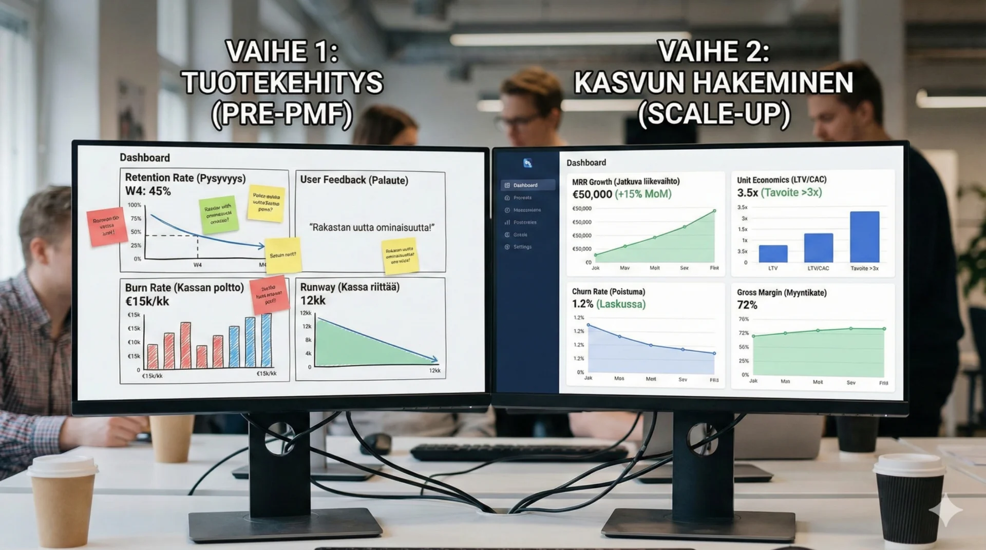 Data on ystäväsi, mutta älä tukehdu siihen – Näin rakennat voittavan startupin mittariston