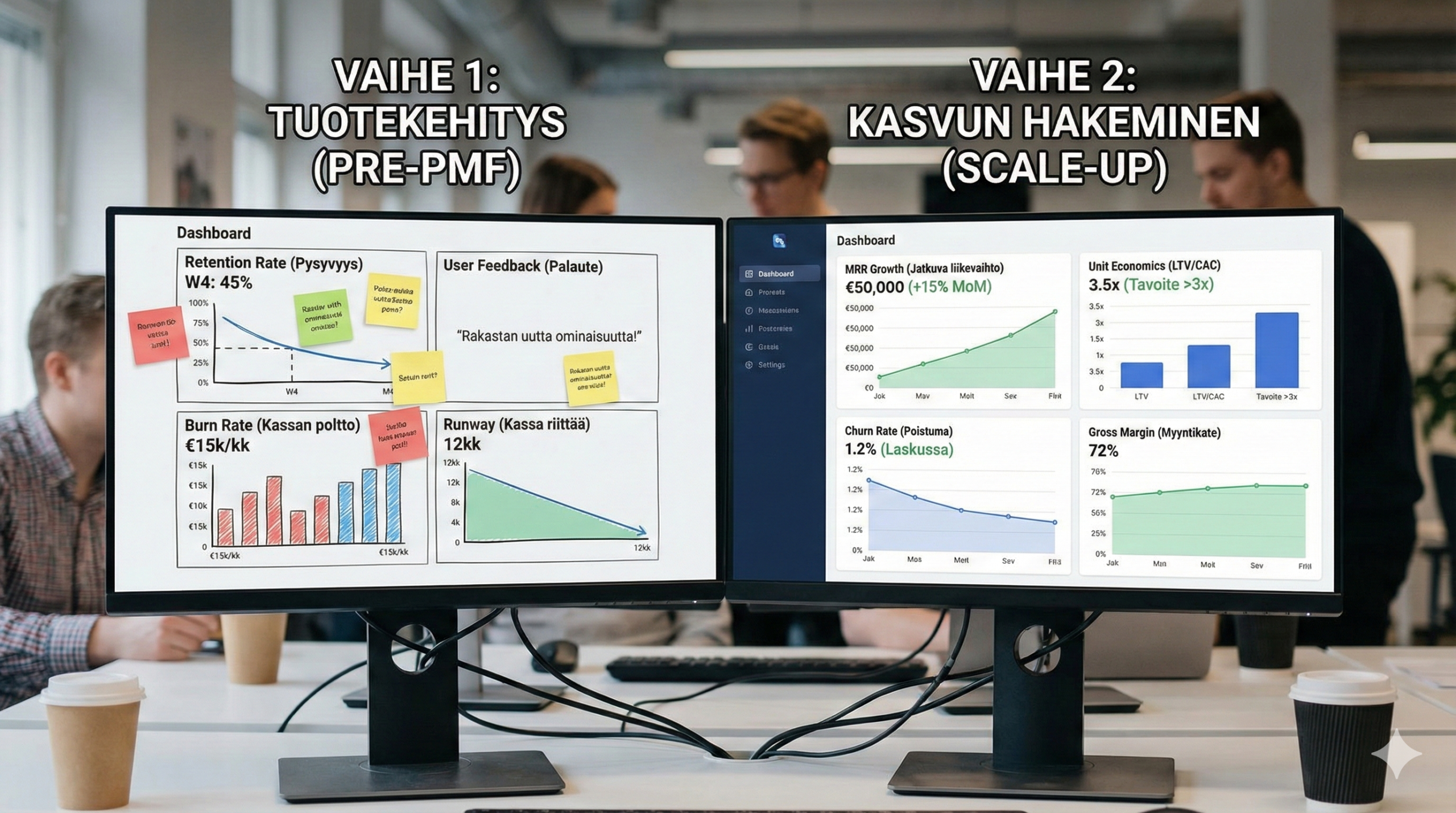 Data on ystäväsi, mutta älä tukehdu siihen – Näin rakennat voittavan startupin mittariston