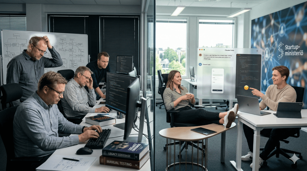 Miksi Suomi polttaa satoja miljoonia it-hankkeisiin, kun tekoäly koodaa saman sekunneissa?