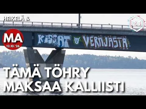 Uusi Kruunuvuorensilta turmeltiin heti | Heikelä & _____ 23 minuuttia | 1447