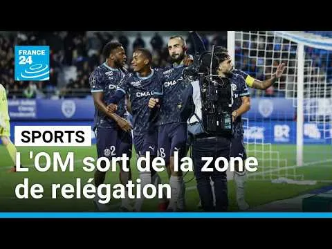 Marseille s’impose difficilement à Troyes et sort de la zone de relégation • FRANCE 24