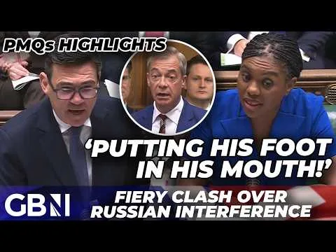 PMQs | Kemi Badenoch CALLS OUT Andy Burnham after MI5 intervention over Brexit and Russia