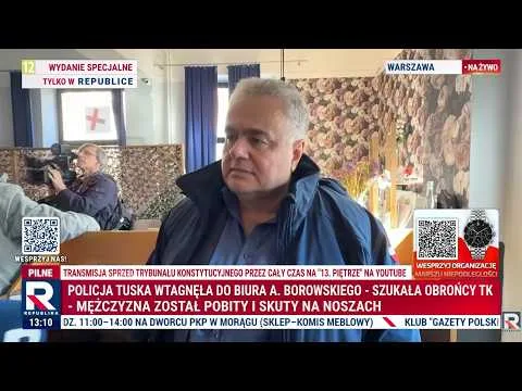 NA ŻYWO! OGROMNA PROWOKACJA WOKÓŁ TK! Sakiewicz ostrzega: „Chcą go SIŁĄ PRZEJĄĆ!”
