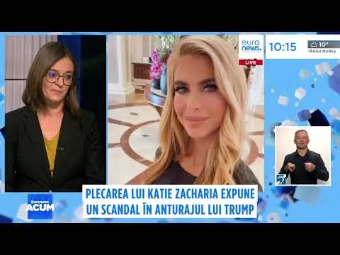 Katie Zacharia, concediată după 5 zile. Plecarea ei expune un scandal în anturajul lui Trump