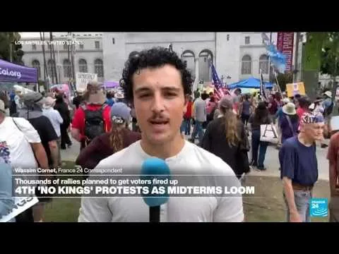 Wassim Cornet reports from ‘No Kings’ protests in LA as midterms loom • FRANCE 24 English