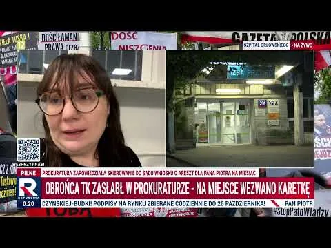 Bestialskie działania wobec pana Piotra – obrońca TK zasłabł pod koniec czynności w prokuraturze