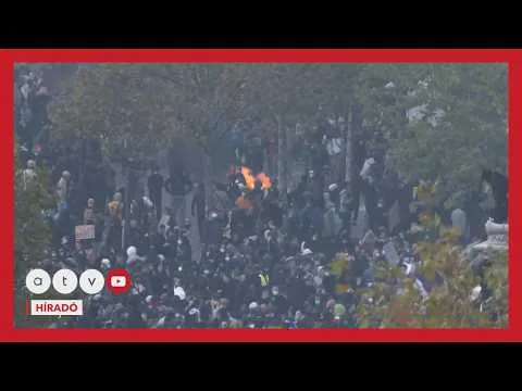Fosztogatásba és gyújtogatásba torkolltak a francia tüntetések