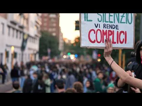 LIVE FROM MILAN: Demonstrators rally with the “17 October Movement”