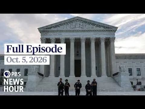 PBS News Hour live episode, Oct. 5, 2026