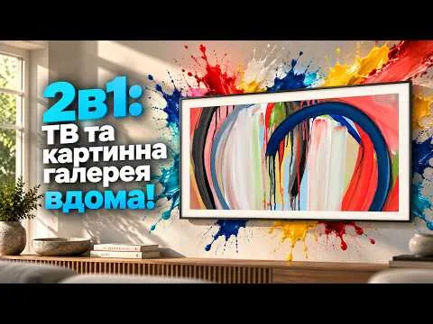 Замість чорного екрана — картинна галерея. Samsung The Frame
