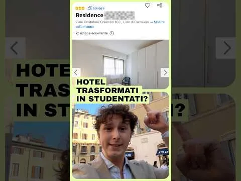 Hotel trasformati in studentati? #shorts
