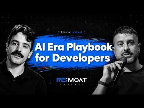 AI Era Playbook for Developers (Guillermo Rauch in Klemen Selakovič) — RE:moat podkast 42