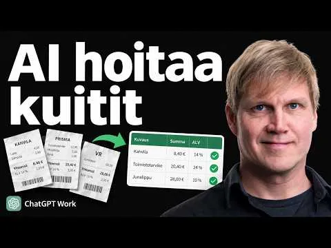Kirjanpitotyöt kokonaan ChatGpt:llä