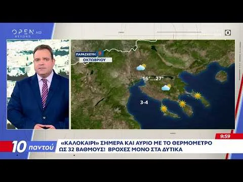 «Καλοκαίρι» σήμερα και αύριο με το θερμόμετρο στους 32 βαθμούς