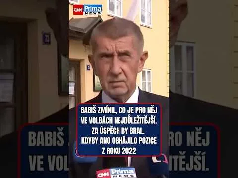 Andrej Babiš v Průhonicích odvolil a následně promluvil s novináři.