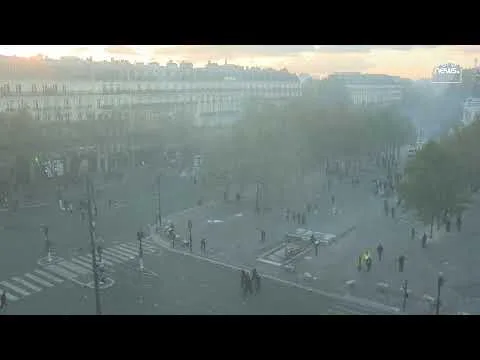 Watch Live: Dozens detained as protesters clash with security forces across Paris