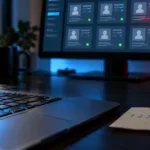Lukittu kansio ja näppäimistö, jolla kirjoitetaan heikkoa salasanaa