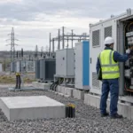 Промислові контейнери для зберігання енергії на об'єкті Ecotech Invest під час інспекції
