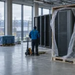 Illustrasjon av fallende obligasjonskurser og AI-finansiering i et usikkert kredittmarked