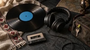Antreprenor român lucrând seara într-un atelier mic, simbol al construcției tăcute înainte de succes
