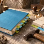 Handwerker betrachtet digitale Vertriebsübersicht auf einem Tablet in der Werkstatt